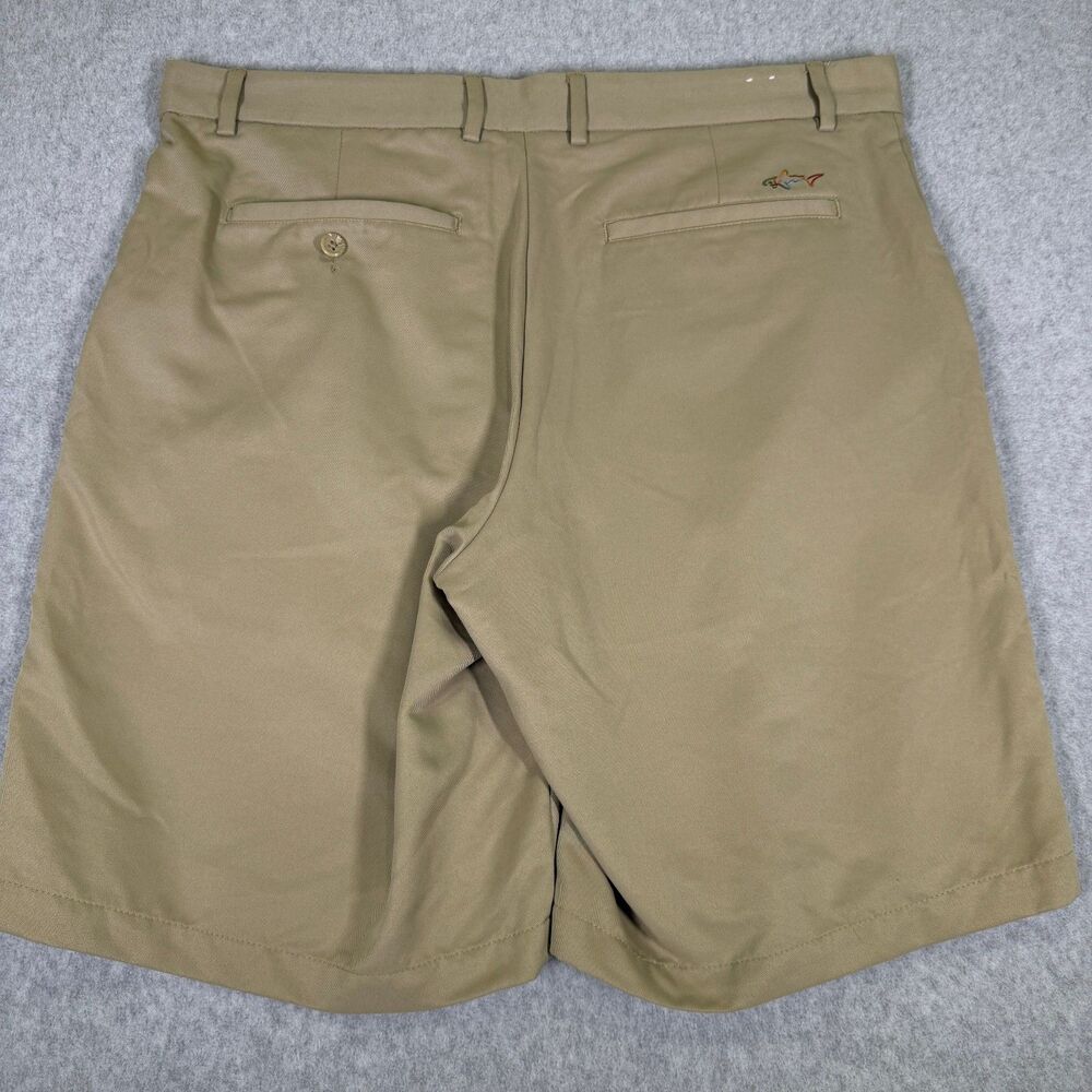 Greg Norman Tasso Elba Mens Khaki Golf Shorts Size 36 Flat Front Casual - Picture 6 of 8